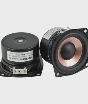 AIYIMA 2x 2.5 Inch Full Range HIFI Speakers - 4/8 Ohm, 8-15W - Desktop & Home Theater
