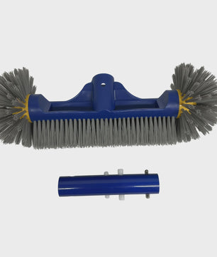 Stevige Zwembadborstelkop (33cm) met Afneembare Aluminium Steel voor Wanden, Trappen & Hoeken