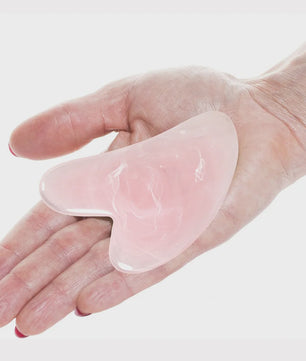 Hartvormige Guasha Steen voor Gezichtsmassage & Huidverbetering - Natuurlijke Schraper
