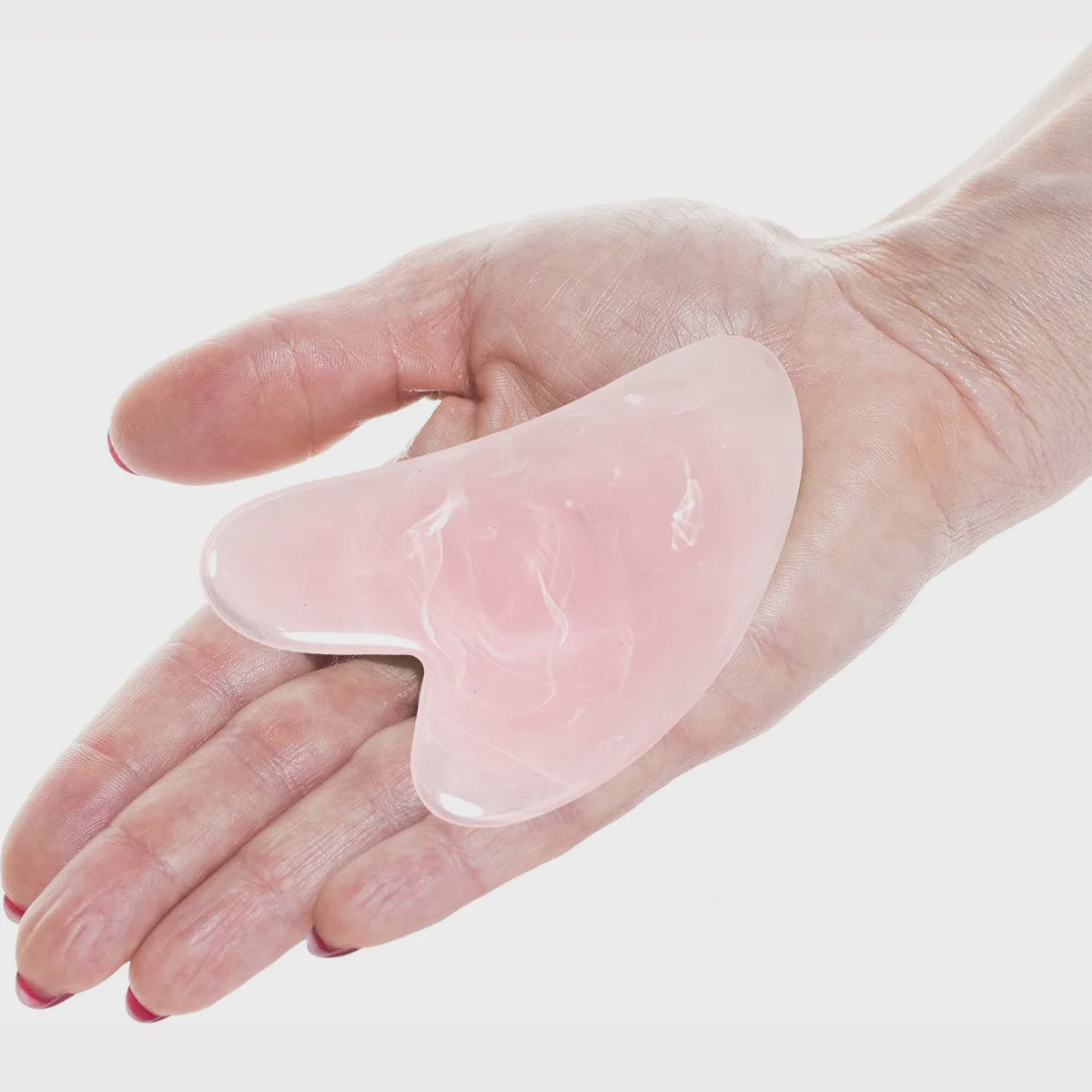 Hartvormige Guasha Steen voor Gezichtsmassage & Huidverbetering - Natuurlijke Schraper
