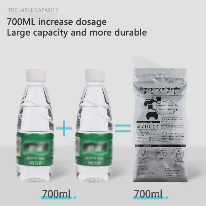 Handige Urine Zakjes voor Noodgevallen - Draagbaar & Wegwerp Toilet voor Reizen en Camping