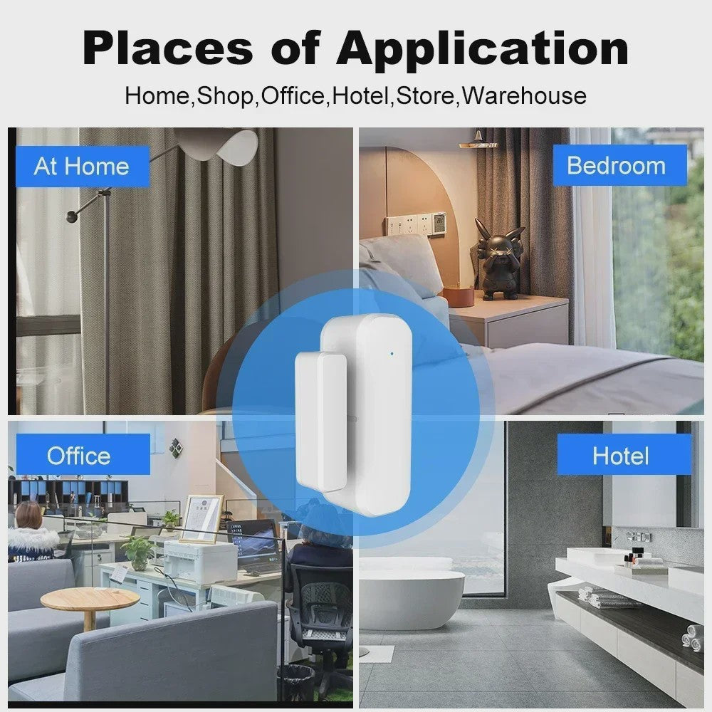 Zigbee 3.0 Deur- en Raamsensor - Slimme Beveiliging met App & Voice Control