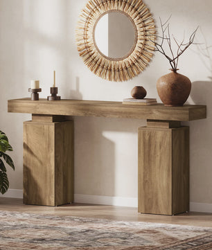 Lange Console Tafel 160 cm Hout - Entree Tafel Achter Bank - SediaXL