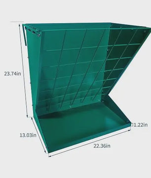 2-in-1 Wandmontage Voerbak Hooi & Graan | Verzinkt Staal | Paarden, Geiten, Schapen, Vee
