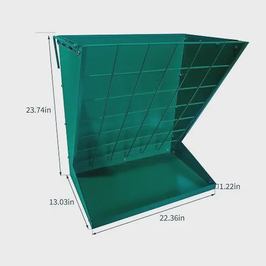 2-in-1 Wandmontage Voerbak Hooi & Graan | Verzinkt Staal | Paarden, Geiten, Schapen, Vee