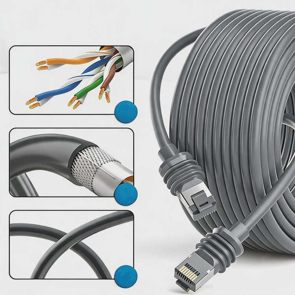 15m Weerbestendige Ethernet Kabel voor Starlink Gen 3 - Buiten Gebruik