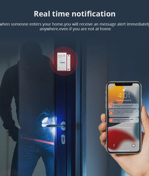 KERUI WIFI Alarmsysteem met Sirene: Slimme Beveiliging voor Thuis, Compatibel met Tuya & Alexa