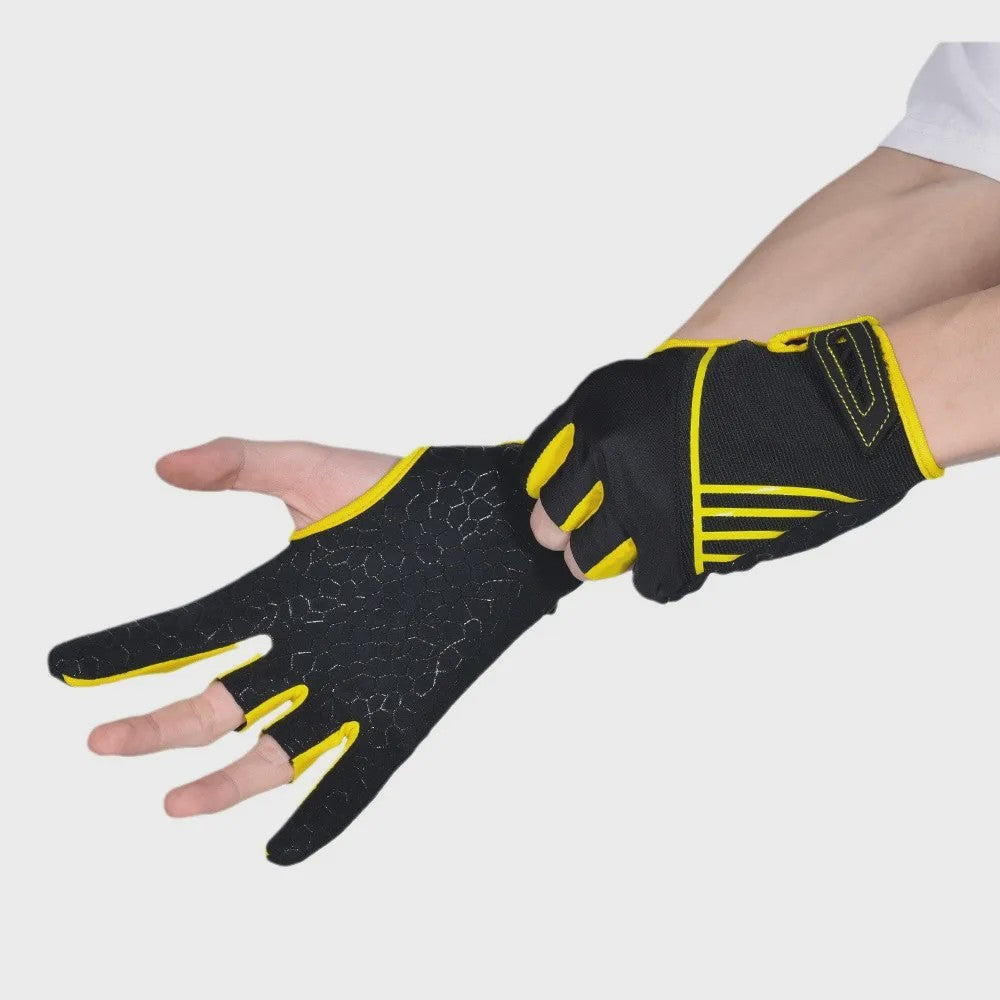 Unisex Vingerloze Bowlinghandschoenen - Ademend, Anti-slip & UV-bestendig