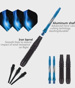 Professionele 20g Soft Tip Darts Set met Aluminium Shaft en Opbergdoos