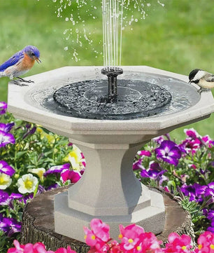 Drijvende Solar Fontein Pompen (13/16/18cm) - Verfraai Vogelbad & Tuinvijver