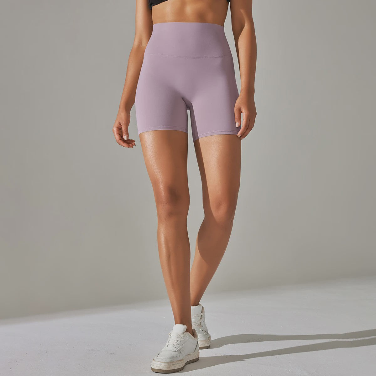 Dames Sportshorts Hoge Taille Squat Proof - Sneldrogend voor Yoga, Fitness & Fietsen