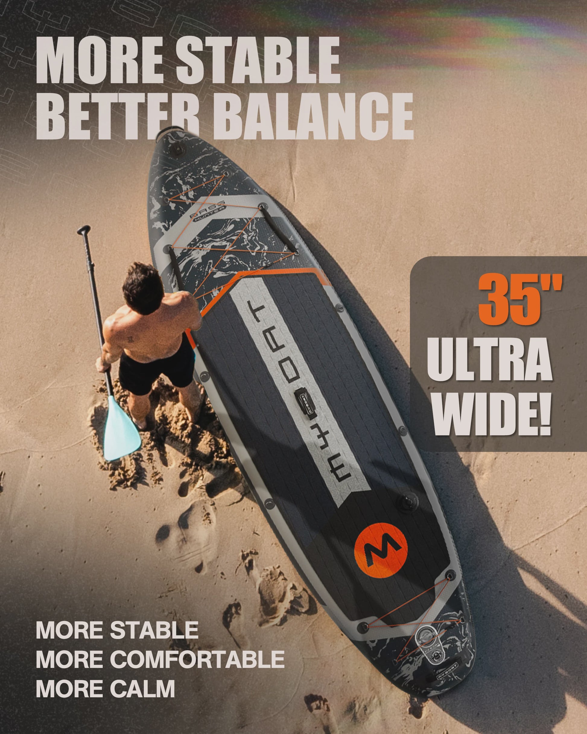 Myboat Opblaasbaar SUP Board 11'6'' Extra Breed - Ideaal voor Vissen & Staand Peddelen