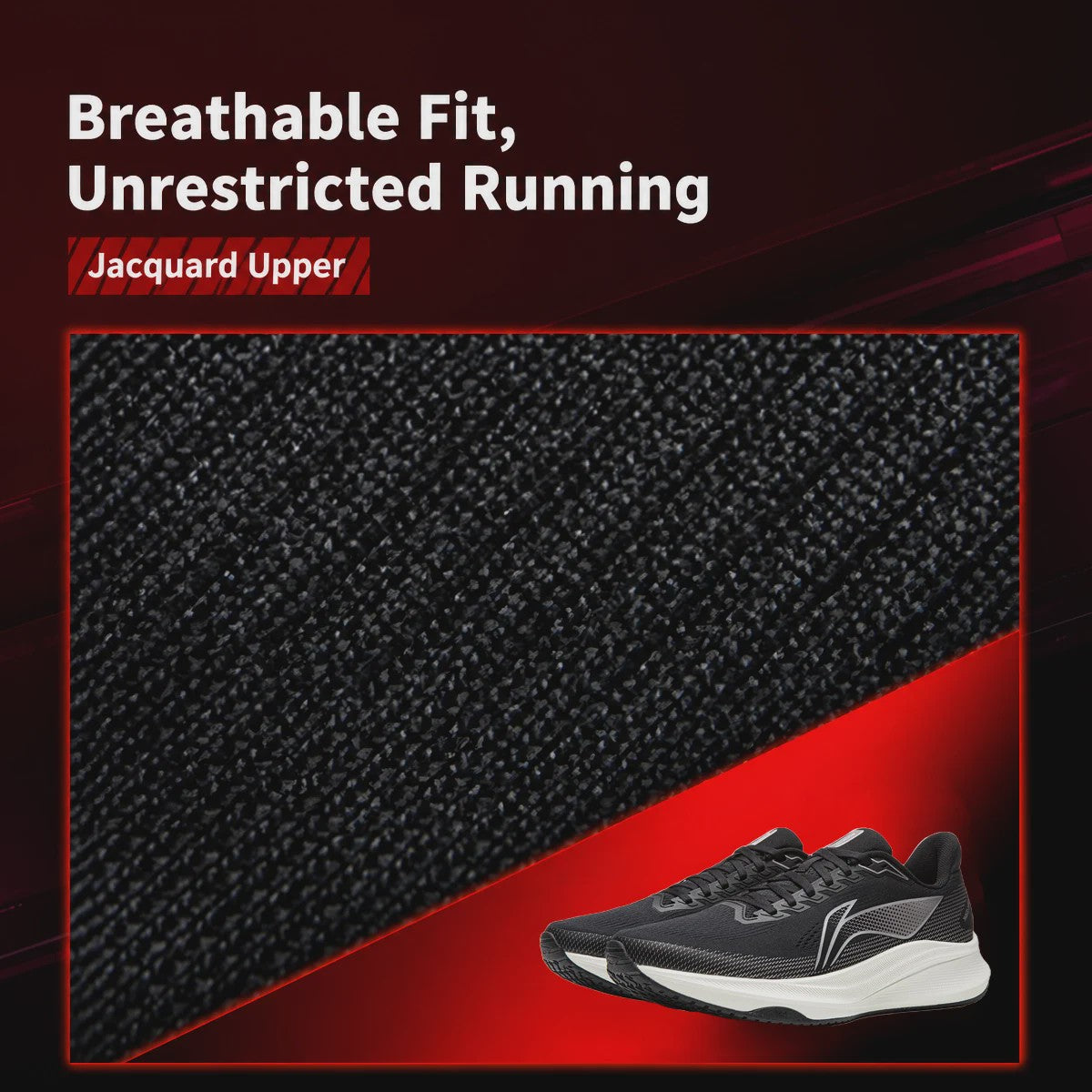 Li-Ning Red Hare 9 Hardloop- en Trainingssneakers voor Heren - Ademend & Duurzaam