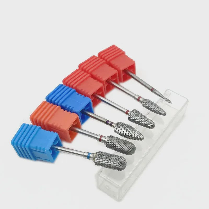 Professionele Tungsten Carbide Nagelboor Bits Set - 33 Stijlen voor Manicure & Pedicure