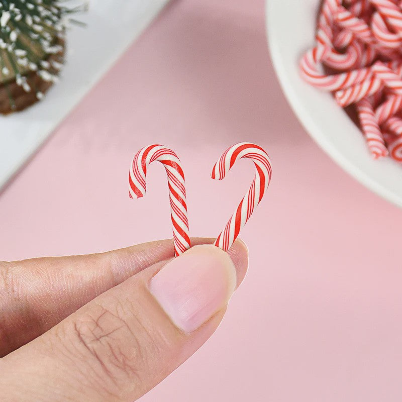 Mini Kerststokjes (10/30/50 Stuks) - Kleurrijke & Rode Candy Cane Decoraties voor Kerst DIY & Huisdecoratie