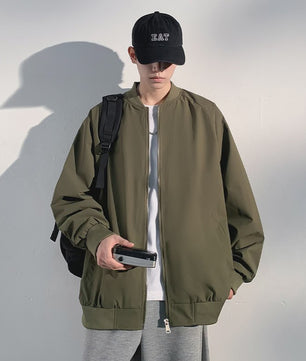 Herfst Bomberjack Heren - Stijlvolle Baseball Kraag Windbreaker Jas