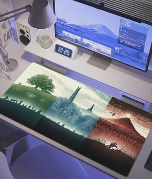 Grote Gaming Muismat XL - Lotrs Film Thema Deskmat voor PC & Bureau