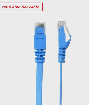 6-Pack Platte CAT6 Ethernet Netwerkkabels (RJ45) - Diverse Lengtes & Kleuren