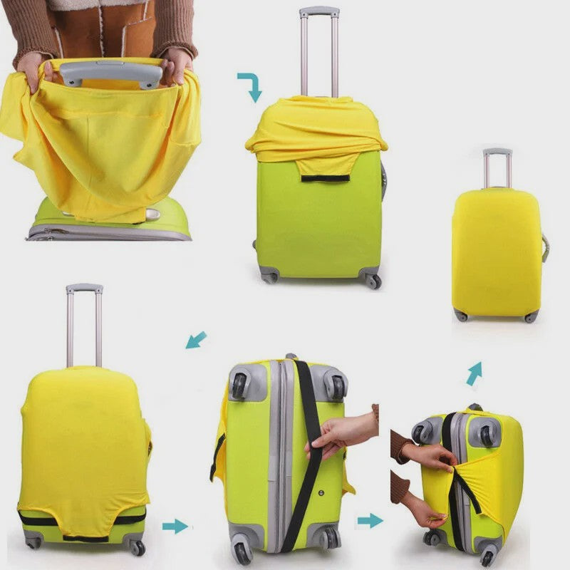 Universele Koffer Beschermhoes - Effen Kleur voor 18-28 Inch Koffers