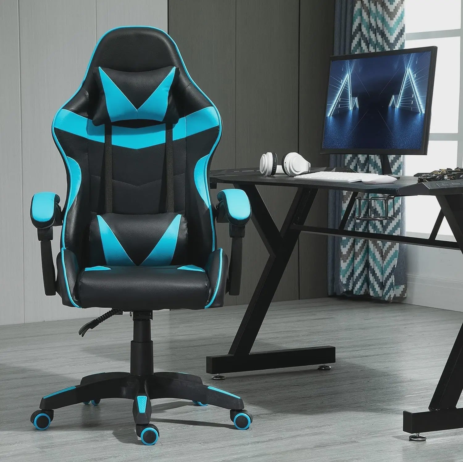 Ergonomische Gaming Stoel met Kantelfunctie - Kunstleer - Bureau & Home Office