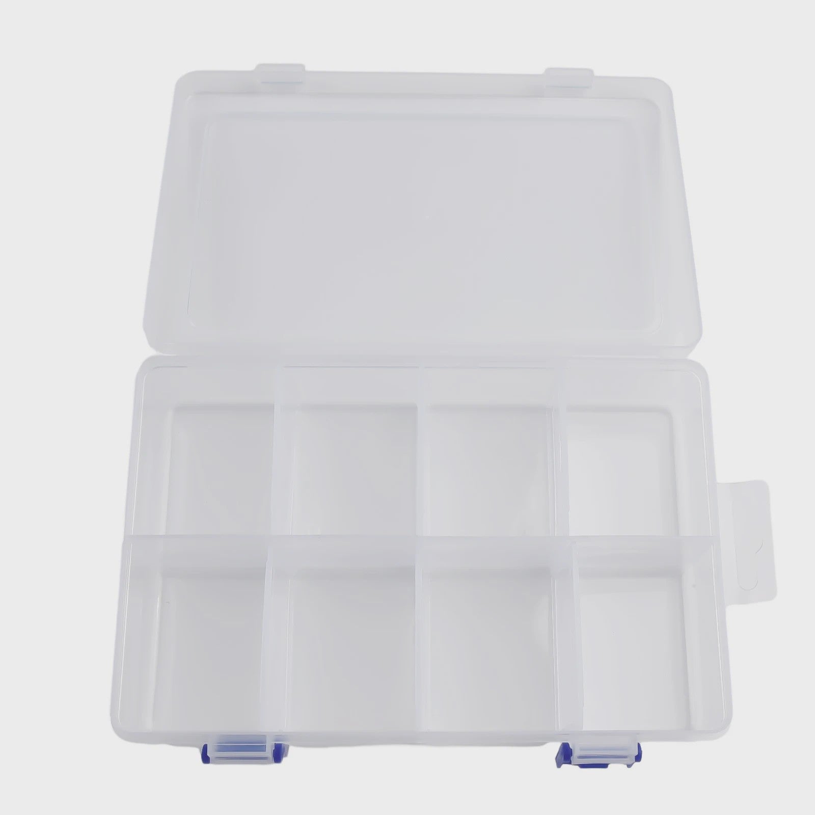 Opbergdoos met 8 Vakjes - Verstelbare Plastic Organizer voor Schroeven, Pillen & Gereedschap (20x13.5x4.5cm)