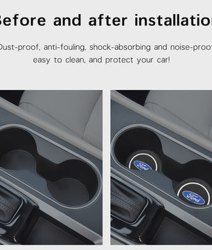 Ford Bekerhouder Matten - Antislip en Beschermend Interieur Accessoire