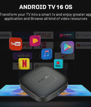 Android TV Box T1 Deluxe: 4K Streaming, Google Assistant & Netflix
