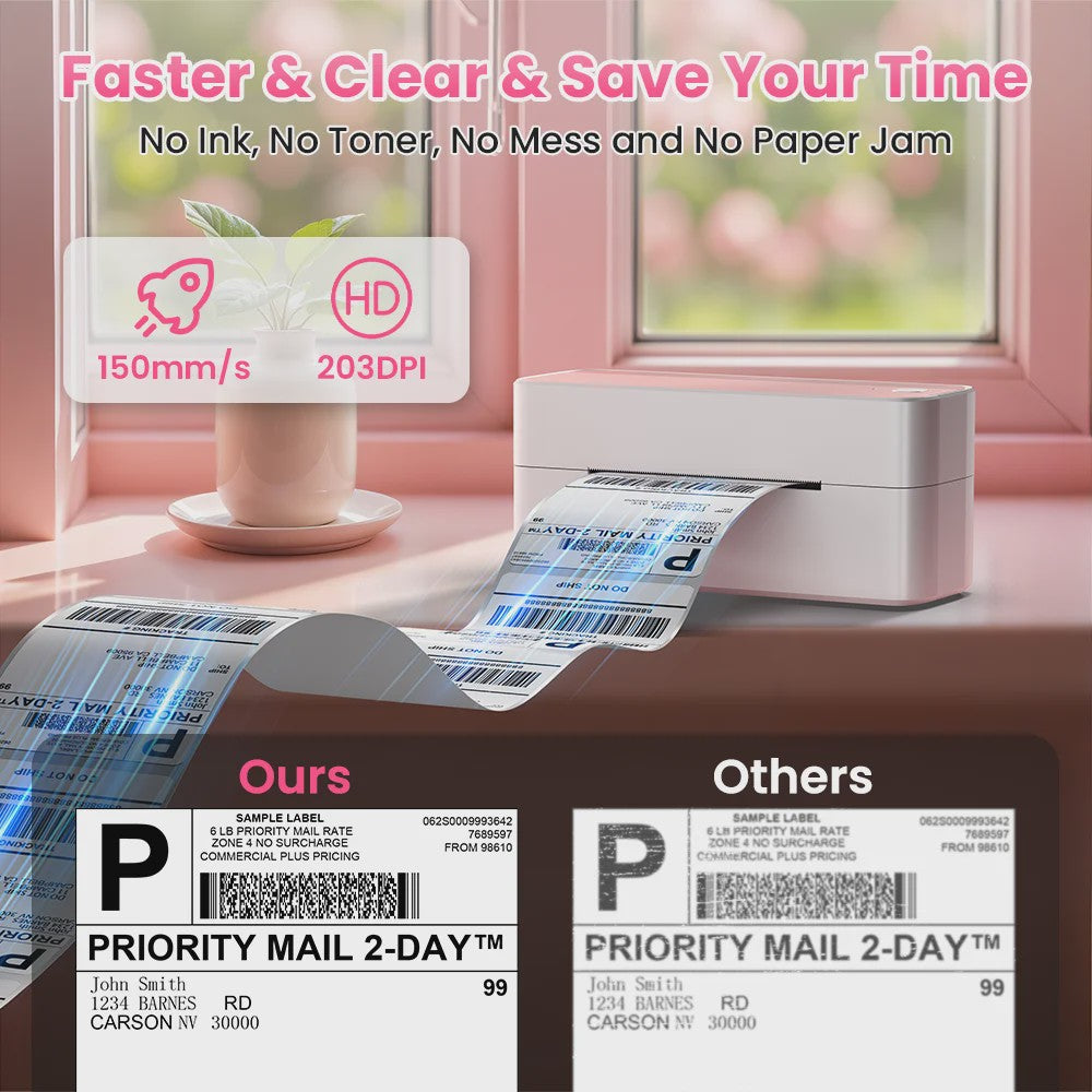 Phomemo PM-241BT Bluetooth Labelprinter - Draadloos Printen voor Verzending & Producten