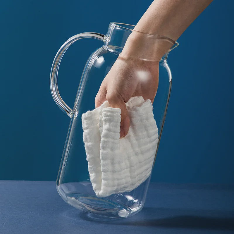 Glazen Waterkan 2.5L met Deksel - Hittebestendig Borosilicaatglas