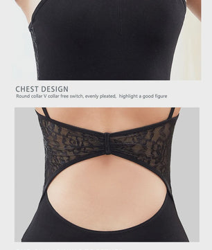 Elegante Ballet Leotard met Kant voor Dames - Perfect voor Dans en Yoga