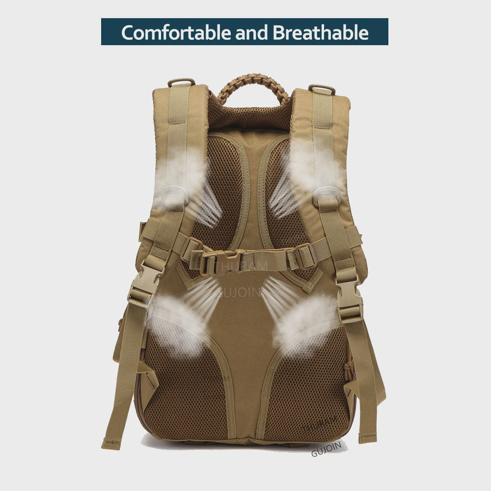 38L Tactische Rugzak - Waterdicht, MOLLE Systeem, Grote Capaciteit voor Outdoor & Reizen