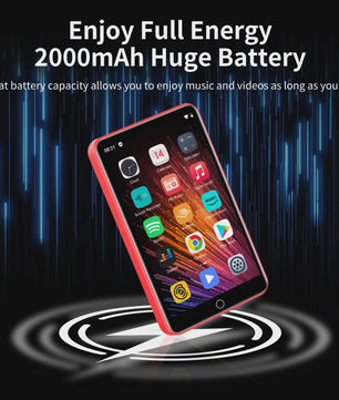 ZAQE M505Pro MP3/MP4 Speler: 4" Touchscreen, Android 9.0, WiFi & Bluetooth