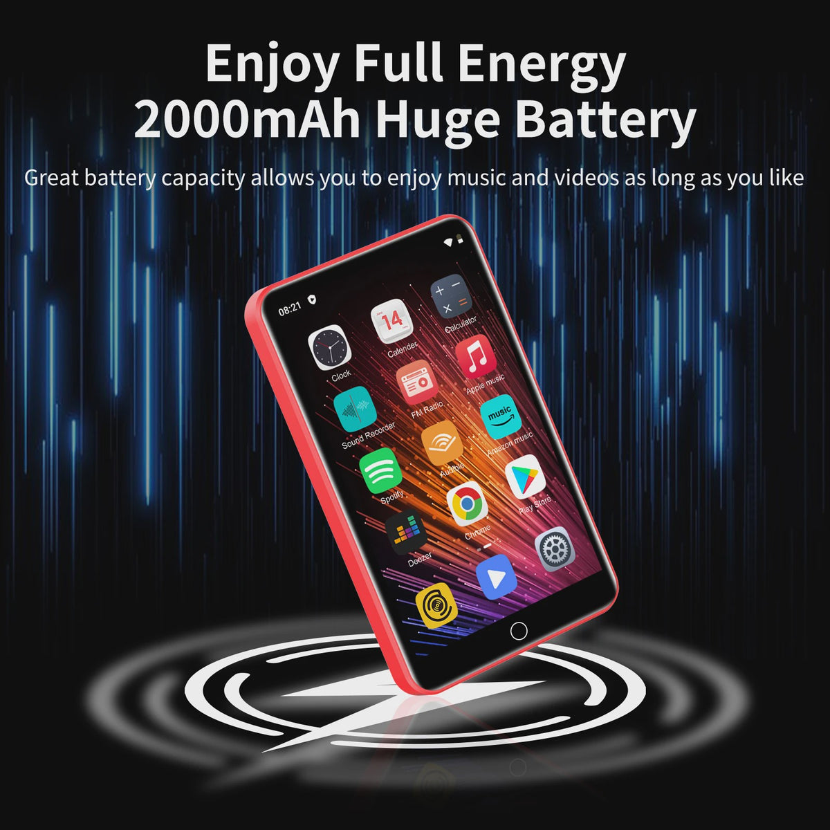 ZAQE M505Pro MP3/MP4 Speler: 4" Touchscreen, Android 9.0, WiFi & Bluetooth