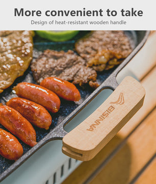 Vierkante BBQ Grill Pan - Non-stick & Draagbaar voor Buiten & Binnen