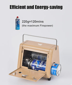 BRS-H23 Draagbare Tentkachel 1500W - Infrarood Verwarmer voor Camping & Buiten