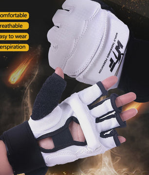 Karate & Taekwondo Handschoenen en Voetbeschermers Set - Half Vinger & Flexibel