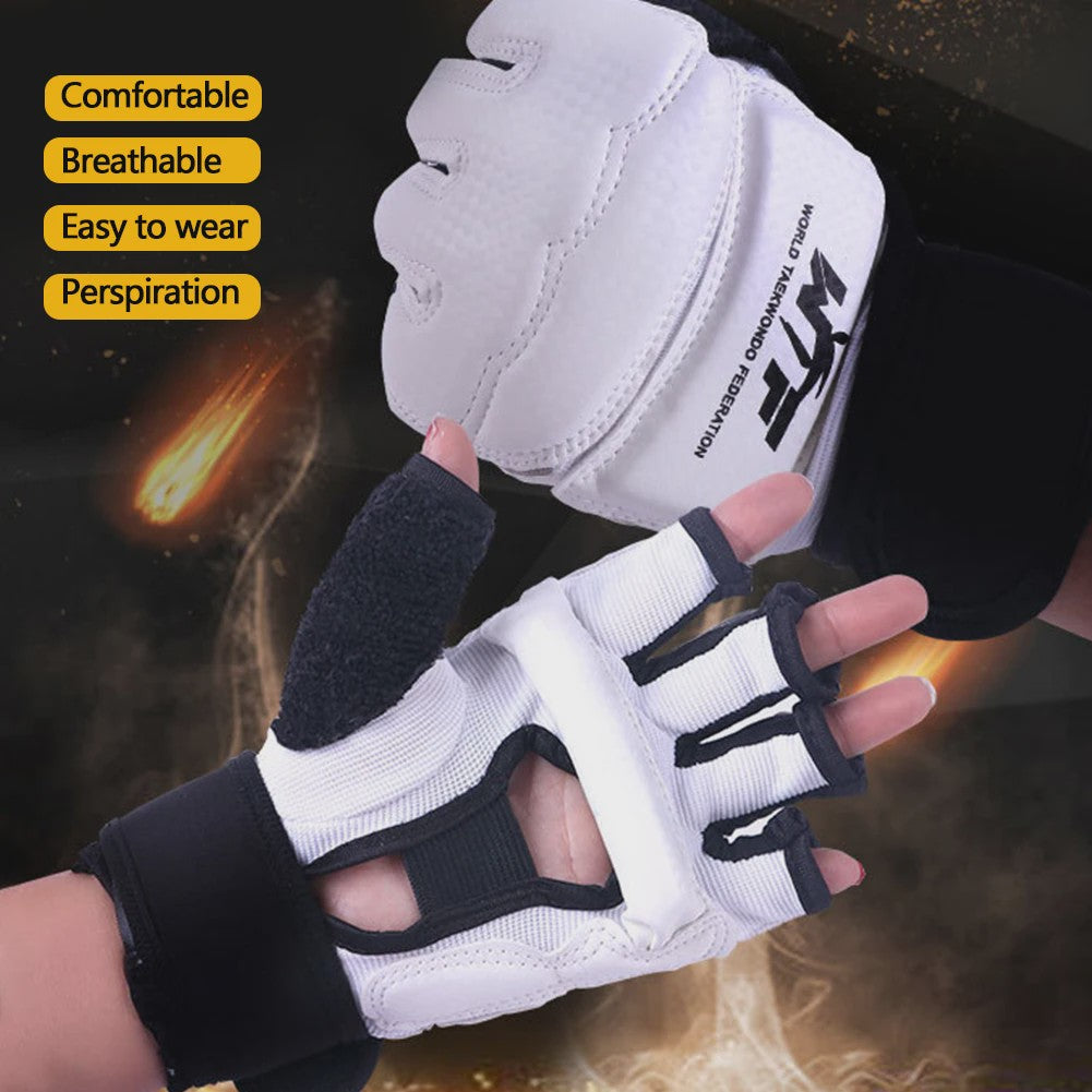 Karate & Taekwondo Handschoenen en Voetbeschermers Set - Half Vinger & Flexibel