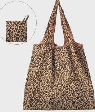 Grote Leopard Print Shopper Tas - Opvouwbare Handtas voor Dagelijks Gebruik