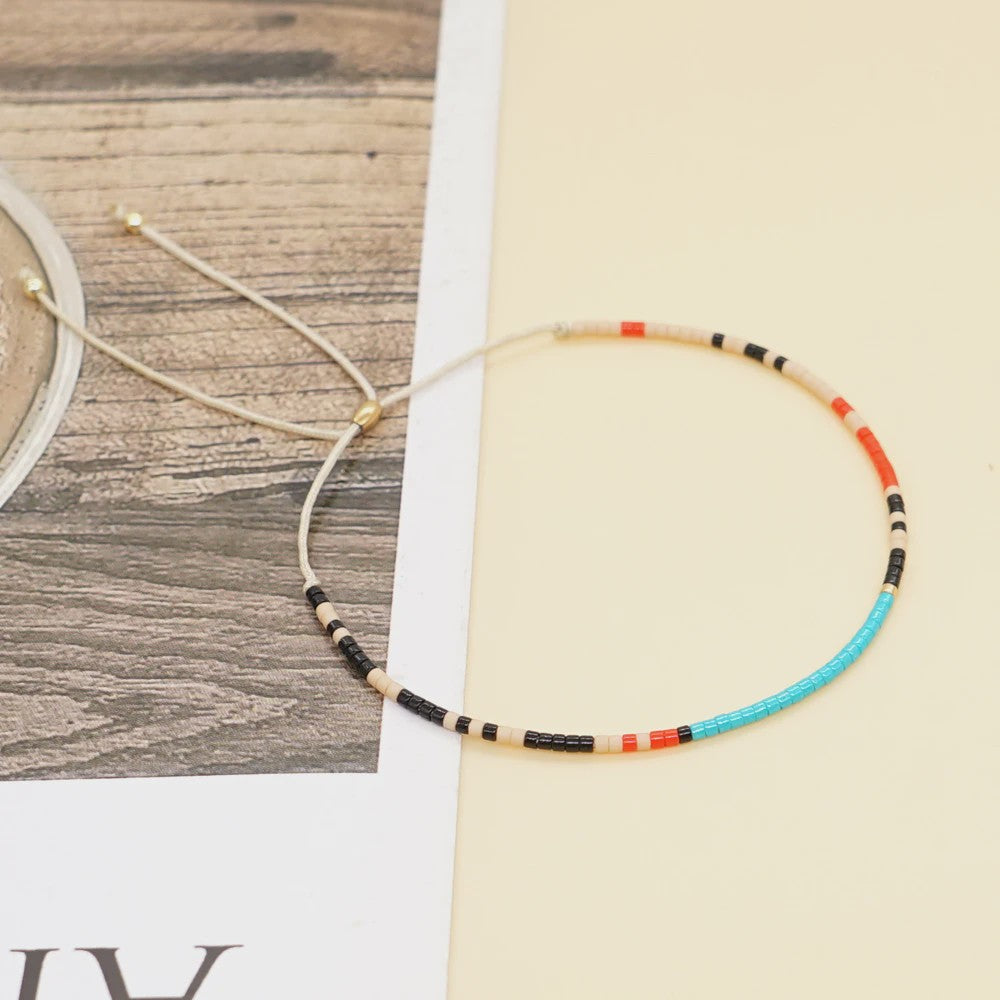 Zomerse Miyuki Kralen Armband - Turquoise & Blauw - Boho & Etnisch