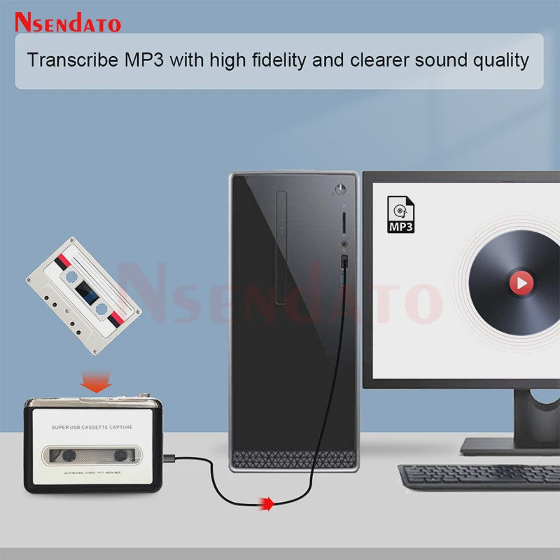 Draagbare Cassette Speler & Recorder: Zet je Tapes om naar MP3 via USB-C