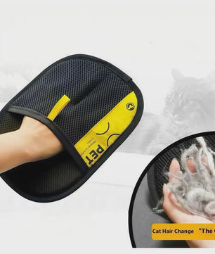 Elektrische Haarverwijderaar Handschoen voor Honden & Katten - Herbruikbaar & Wasbaar met Pluisroller