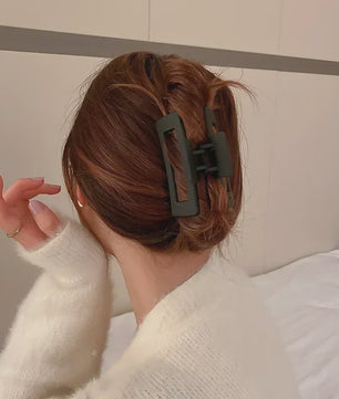 Minimalistische Geometrische Haarclip - Acryl Vierkante Klip