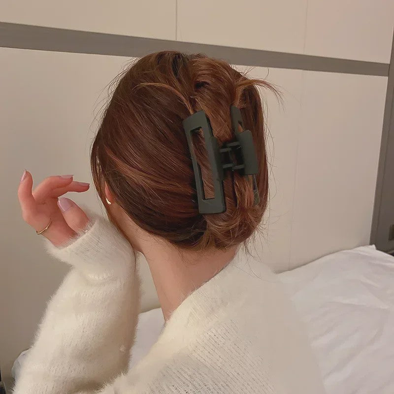 Minimalistische Geometrische Haarclip - Acryl Vierkante Klip