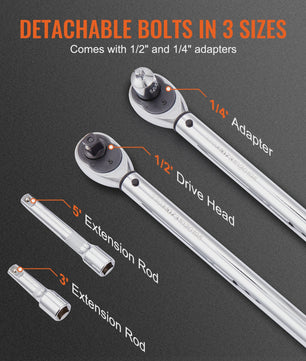 Precisie Momentsleutel Set 1/4", 3/8", 1/2" - Mechanisch & Nauwkeurig