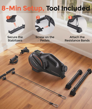 Yosuda UB2 Onder-Desk Hometrainer - Compact, Stil & Draagbaar met 16 Weerstandsniveaus