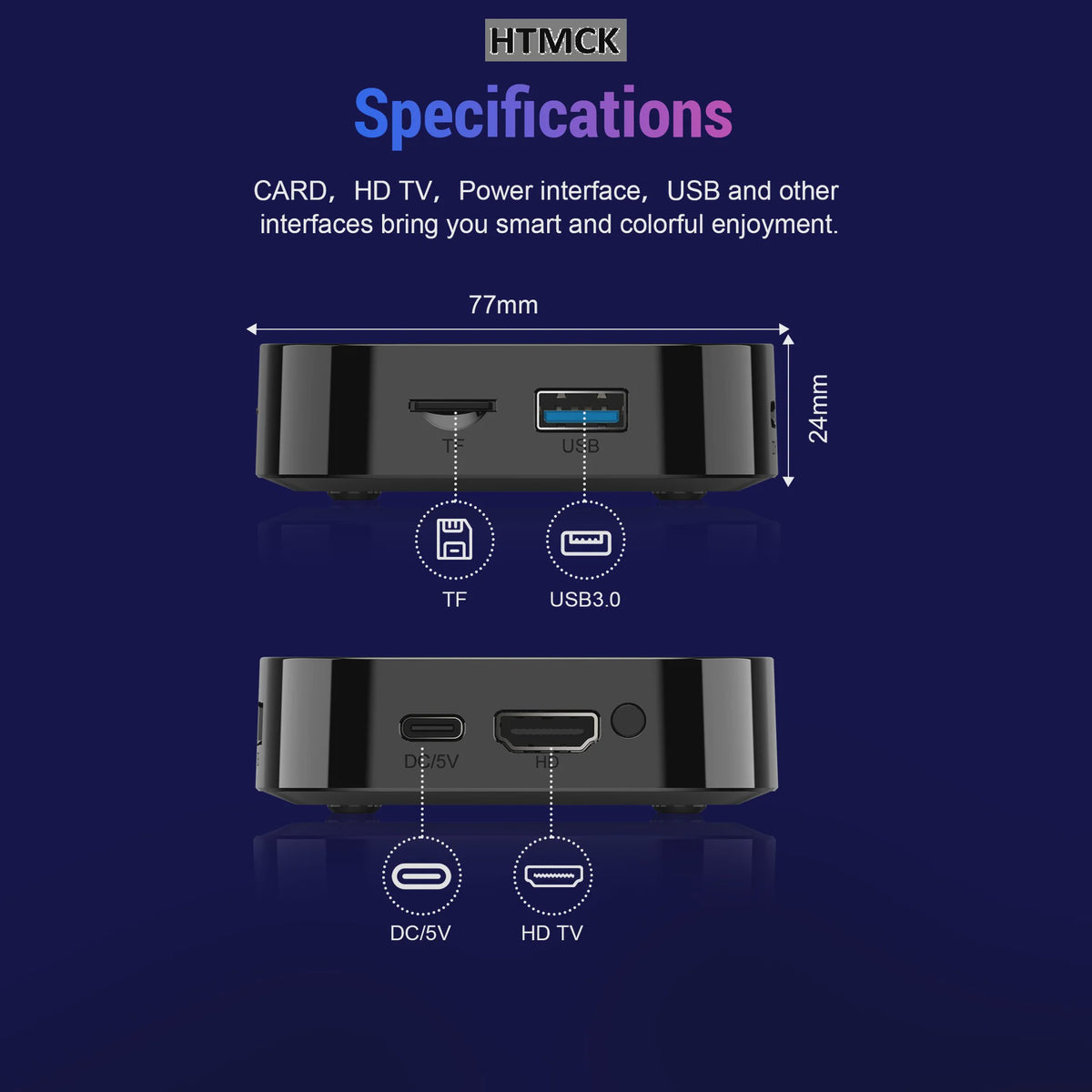 8K Smart TV Box met Rockchip RK3518, 8GB RAM, 128GB ROM, WiFi 6 & Bluetooth 5.4