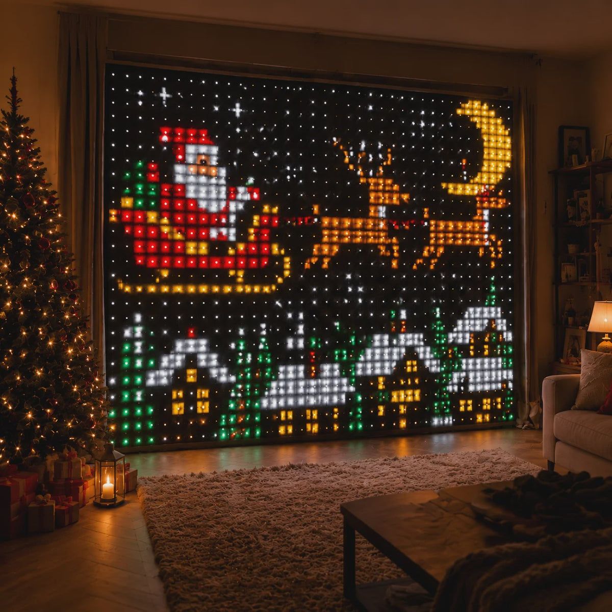 Slimme Pixel Gordijnlampen - RGB LED met USB, Bluetooth & APP Bediening