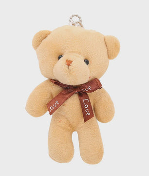 Set van 10 Mini Strikje Teddybeer Pluche Hangers - Kleurrijk en Zacht