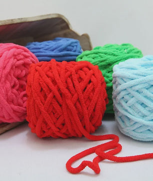 Chenille Garen 100g/bol - Super Zacht Dik Wol Garen voor Handbreien, DIY Sjaals & Projecten