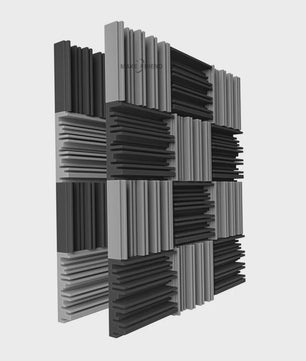 24x Akoestisch Schuim Panelen 25x25x5cm - Geluidsabsorberend & Geluidsisolatie